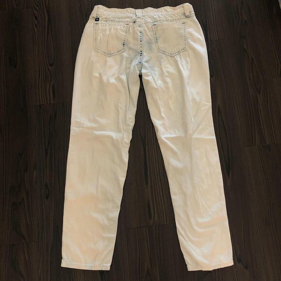 Women’s Distressed Acid Wash Denim Jeans Size: 11 - Picture 3 of 4